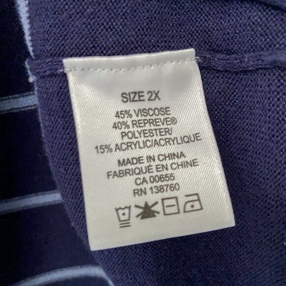 In Every Story - Striped V Neck Long Sleeve - Picture 3 of 6